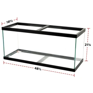 Aqueon Standard Glass Rectangle Aquarium Silicone Black 75 SD-3