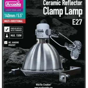 Arcadia Ceramic Reflector Clamp Lamp 5.5"