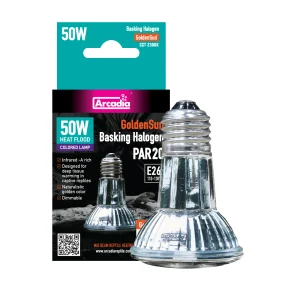 Arcadia Reptile GoldenSun Reptile Halogen Heat Lamp, 50 Watt