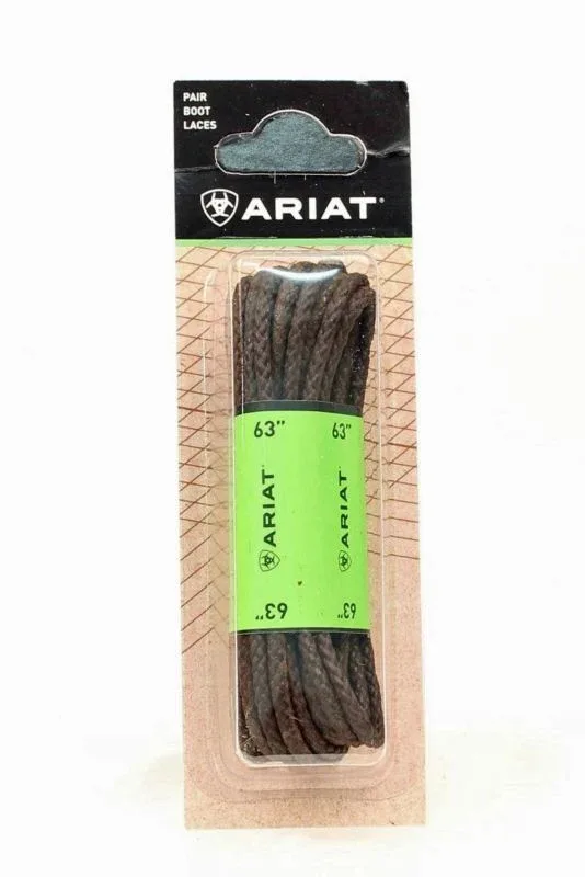 Ariat Accessories Waxed Boot Lace 54 Brown - Image 2