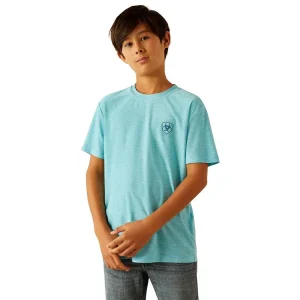 Ariat Boys Blue Mist Charger Short Sleeve Tee