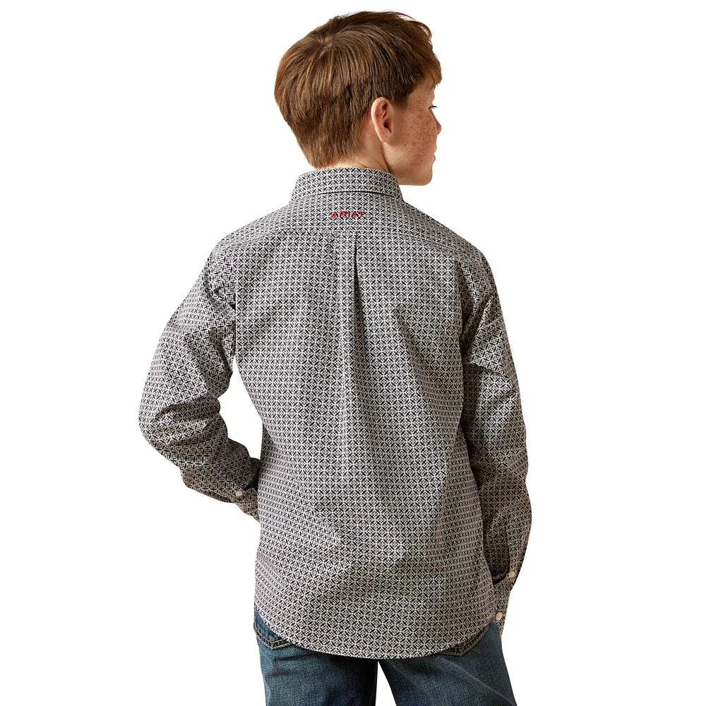 Ariat Boy's Tobias Black Shirt - Image 2