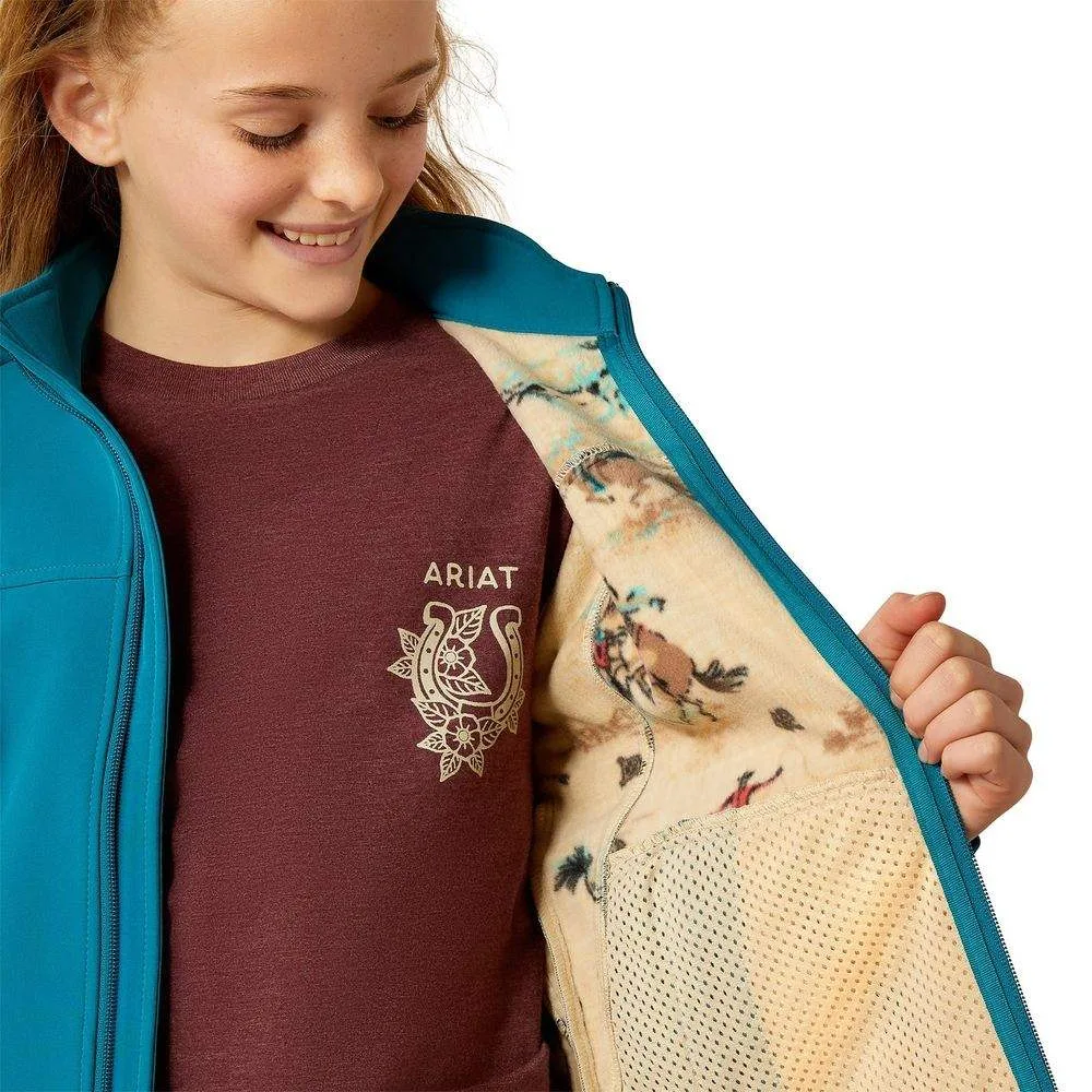 Ariat Girl's Ocean Team Softshell Jacket - Image 2