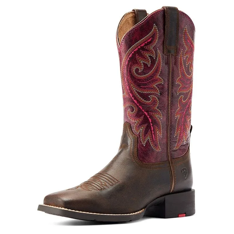 Ariat Ladies Back Zip Sq Toe Boots - Image 2