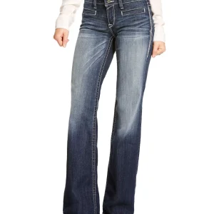 Ariat® Ladies’ Trouser Mid-Rise Stretch Entwined Wide Leg Jean