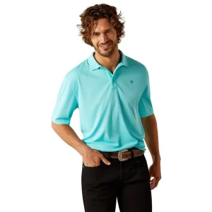 Ariat Mens Blue Radiance Tek Polo