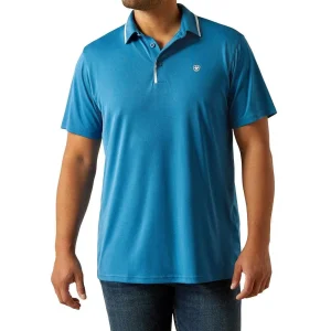 Ariat Men's Blue Sapphire Welded Tek Polo