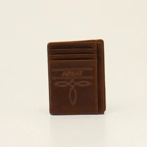 Ariat Mens Card CaseMedium Brown