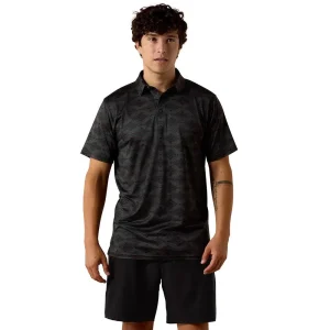 Ariat Men's Charcoal Print Polo