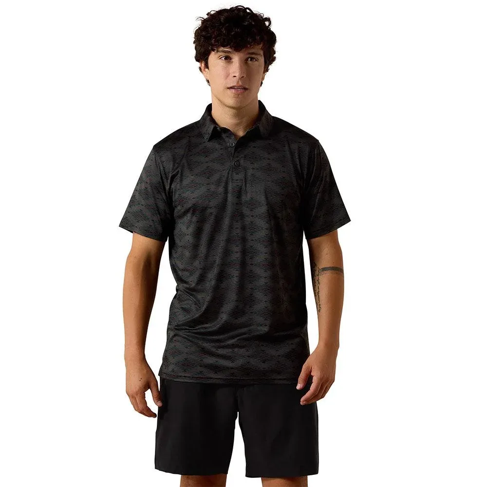 Ariat Men's Charcoal Print Polo