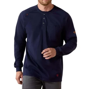 Ariat Men's FR Navy Henley