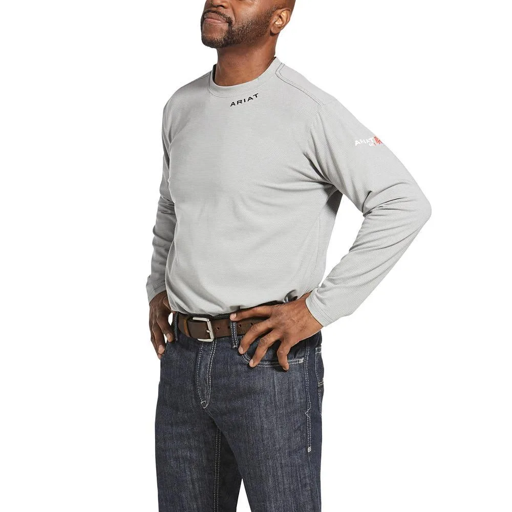 Ariat Mens FR Silver Fox Base Layer Long Sleeve Tee