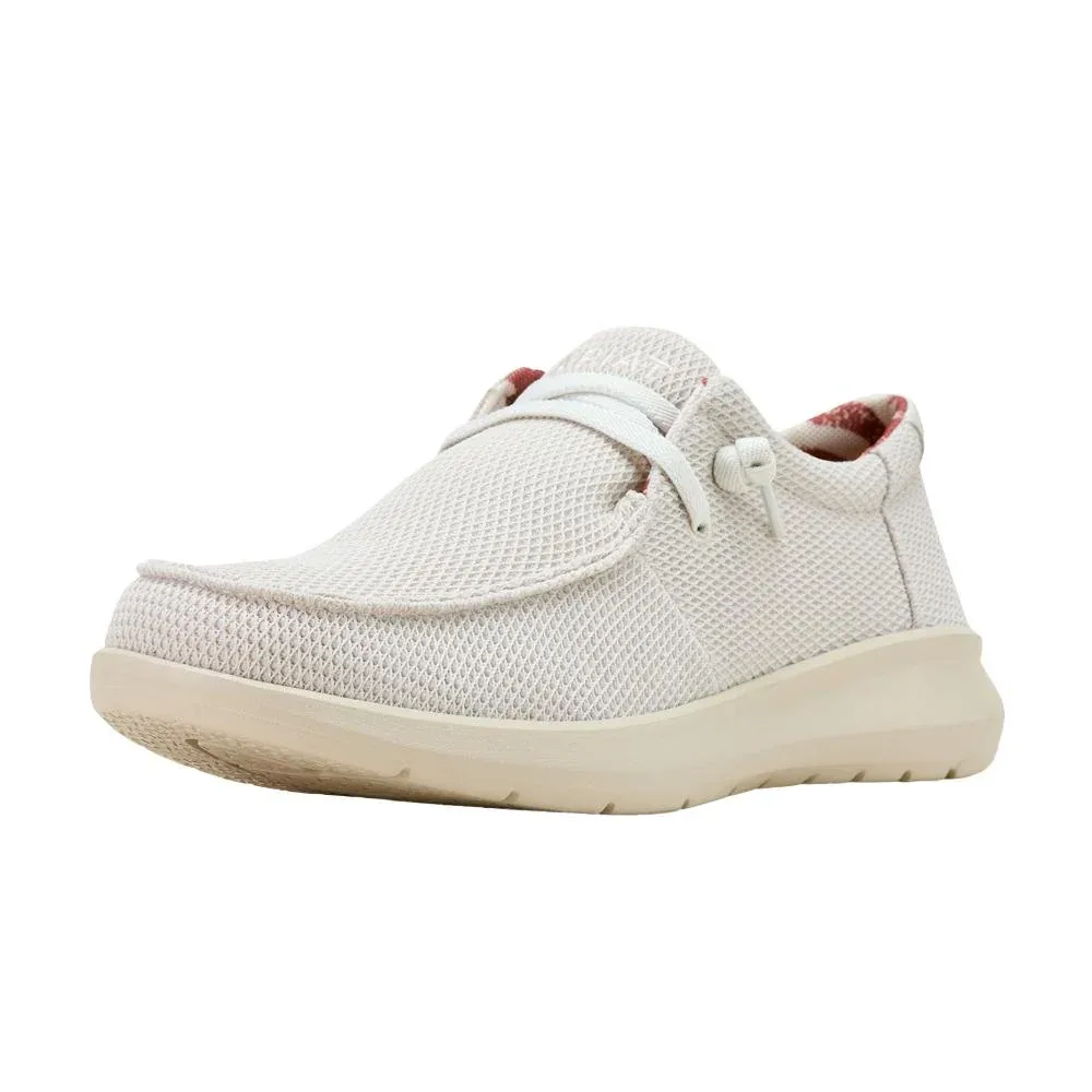 Ariat Mens Hilo Cream Mesh Casual Shoe