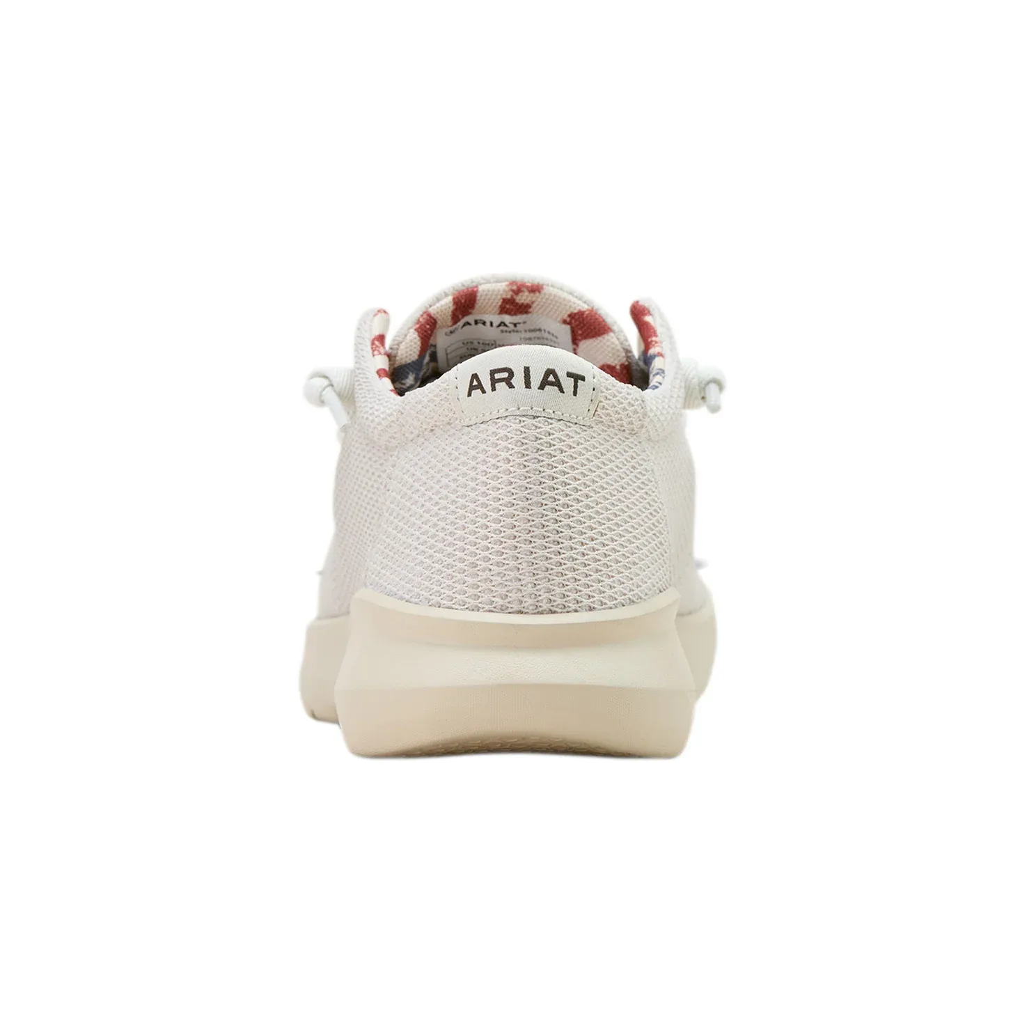 Ariat Mens Hilo Cream Mesh Casual Shoe - Image 2
