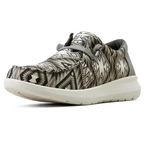 Ariat Mens Hilo Grey Southwestern Casual Shoe