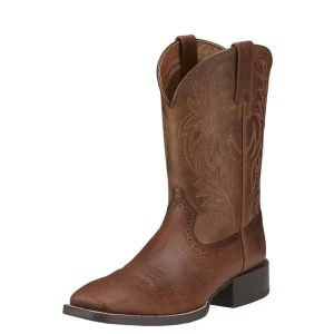 Ariat Men's Sport Western Fiddle Brown Cowboy Boots