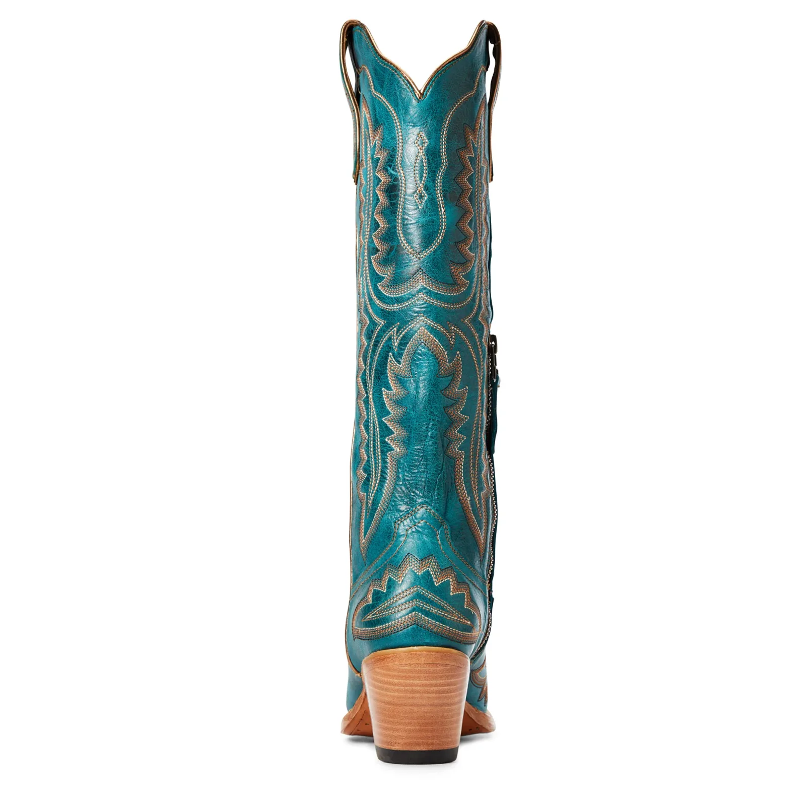 Ariat Womens Casanova Turquoise 16 In Top W/ Side Zip Cowgirl Boot - Image 2