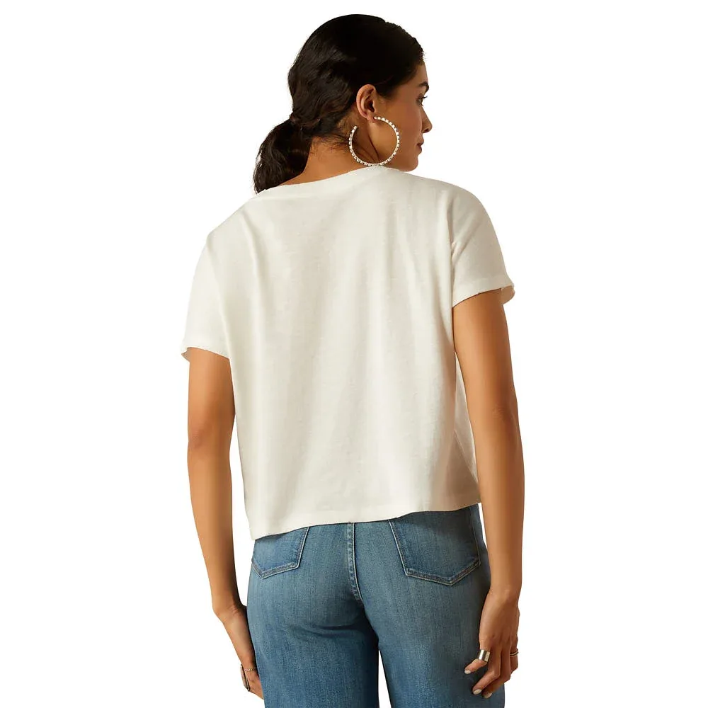 Ariat Womens Cloud Dancer Cowboy Tee - Image 2