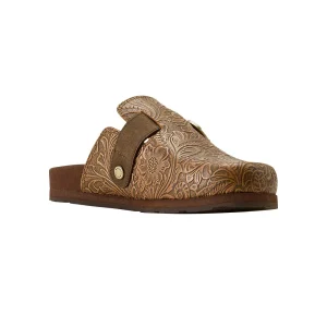 Ariat Women's Country Mule Brown Floral Embossed Casual