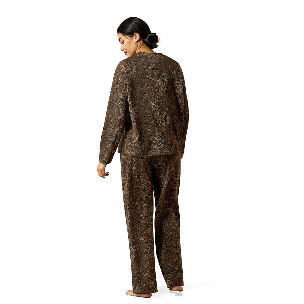 Ariat Women's Desert Snake Print Dreams PJ Set - Image 2