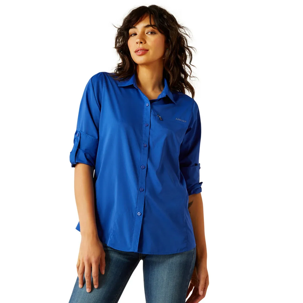 Ariat Womens Mazarine Blue VentTek Shirt - Image 2
