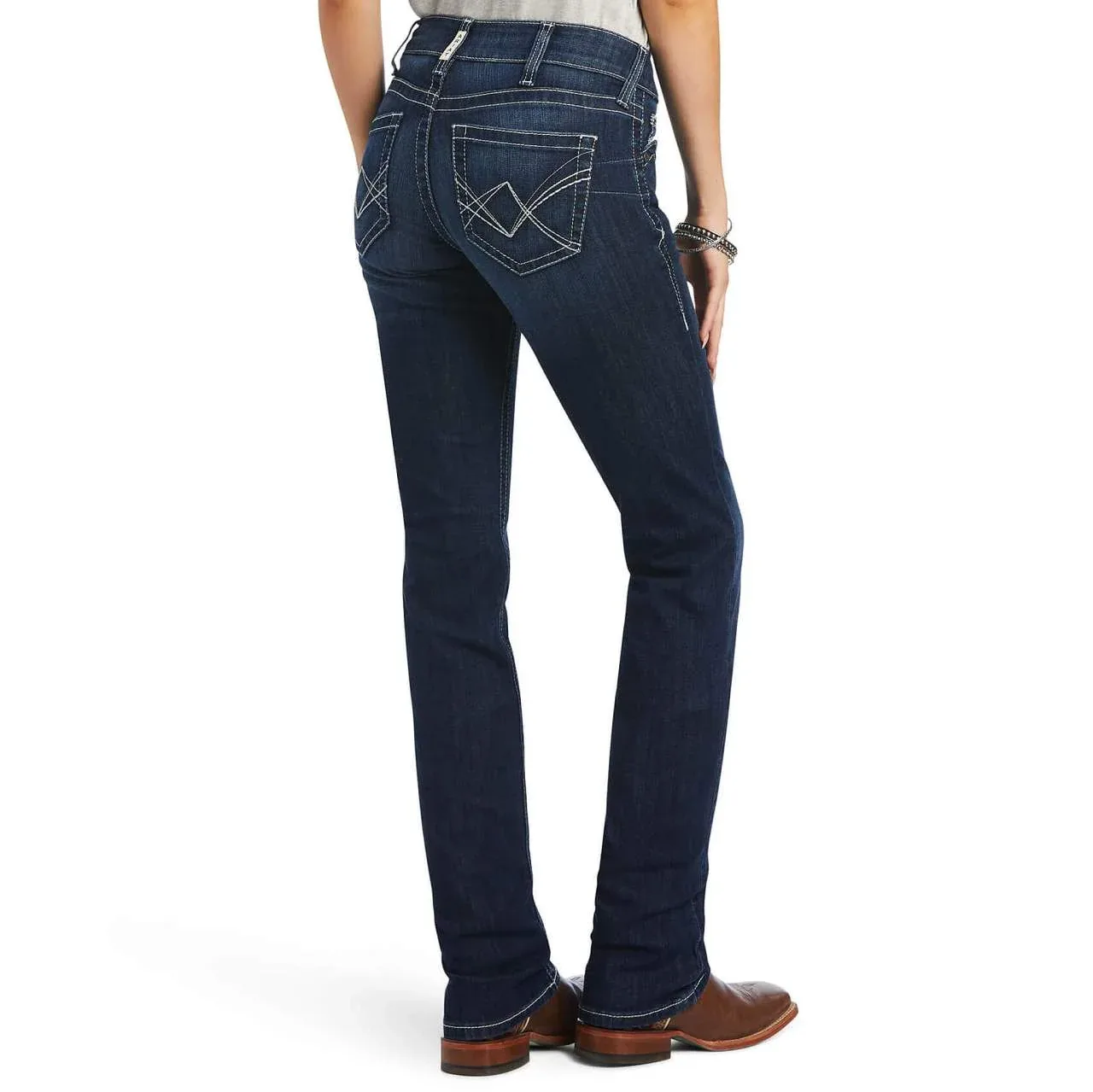 Ariat Women's REAL Mid Rise Clarissa Straight Jean - Image 2