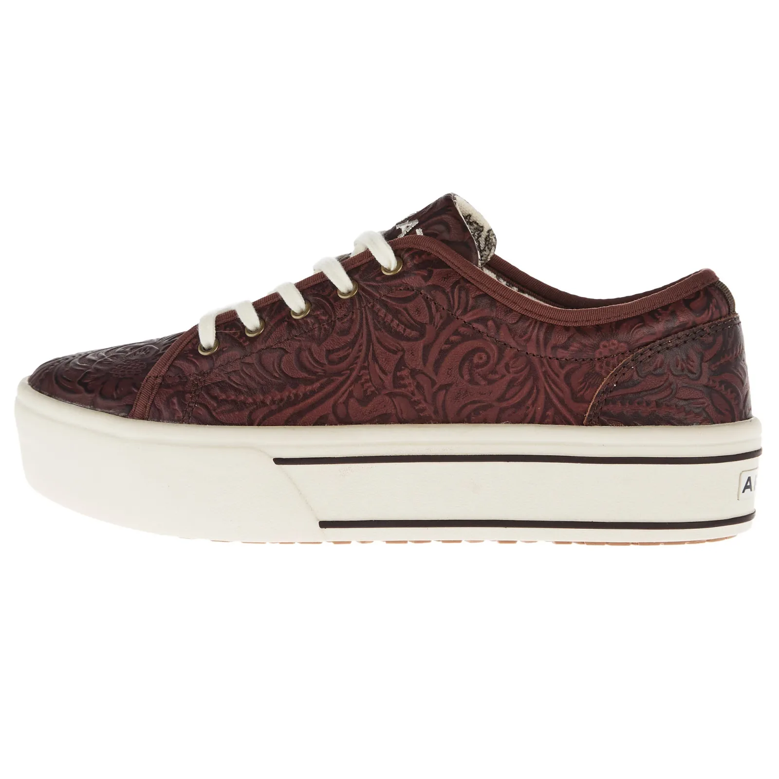 Ariat Women`s Skylar Brown Floral Embossed Casual - Image 2