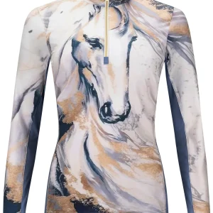Arista® Ladies’ Caballo Azul Long Sleeve Shirt