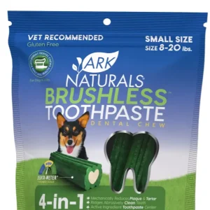 Ark Naturals Brushless Toothpaste Dental Chews for Small Breeds — Freshens Breath