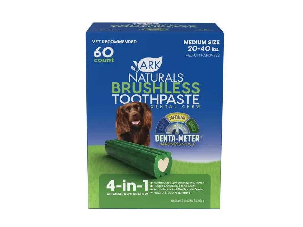 Ark Naturals Brushless Toothpaste Dental Chews for Small Breeds — Freshens Breath - Image 2