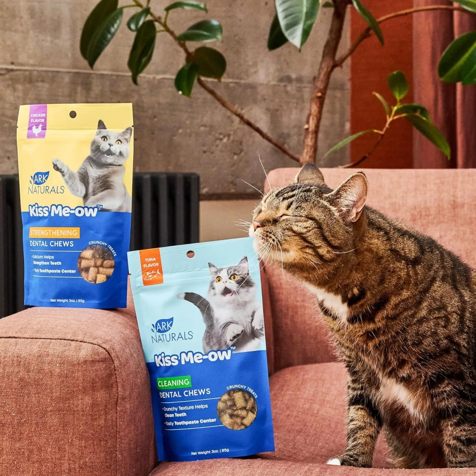Ark Naturals Cat Dental Chews Kiss Me-Ow Cleaning Tuna, 3 oz - Image 2