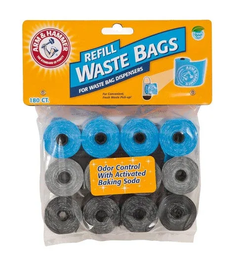 Arm & Hammer Disposable Waste Bags Refills Assorted 180 Count - Image 2