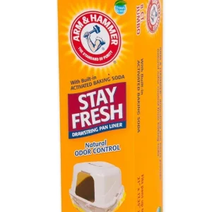 Arm & Hammer Drawstring Liner for Cat Litter Pan Clear 8ct Jumbo