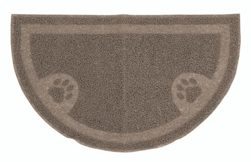 Arm & Hammer Half Circle Cat Litter Mat Pearl Tan One Size - Image 2