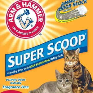 Arm & Hammer Super Scoop Clumping Unscented Cat Litter 40 lb