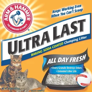 Arm & Hammer Ultra Last Scoopable Cat Litter 20 lb