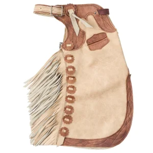 Arrow M Saddlery Vanilla and Saddle Brown 2-3T Youth Chaps