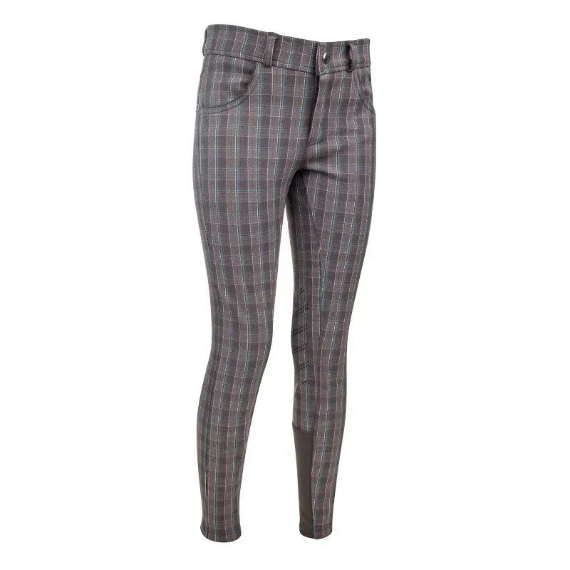 Ashley Classic Kids Knee Patch Breeches Gray/Teal