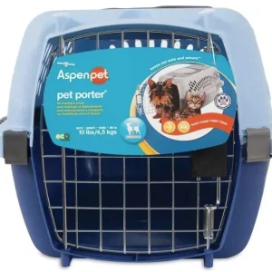 Aspen Pet Fashion Pet Porter Kennel Breeze Blue and Black