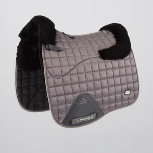 Atlantis CC Satin Wool Dressage Square Grey/Black Wool