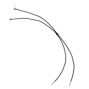 Austin Accent Inc. Black Leather Stampede String