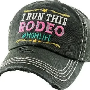 AWST Int'l I Run This Rodeo Cap- Black