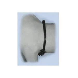 Axeville Black Leather Mini/Pony Girth 8" Brass