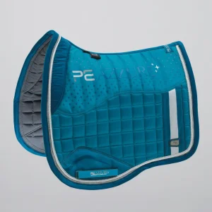 Azzure Anti-Slip Satin Dressage Square Turquoise