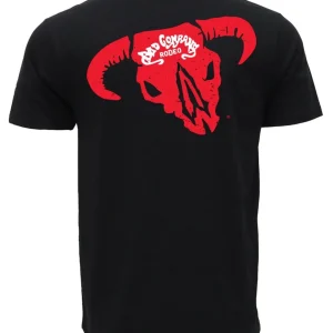 Bad Company Men's Black Crew Neck Reactive Dye Short Sleeve T-Shirt