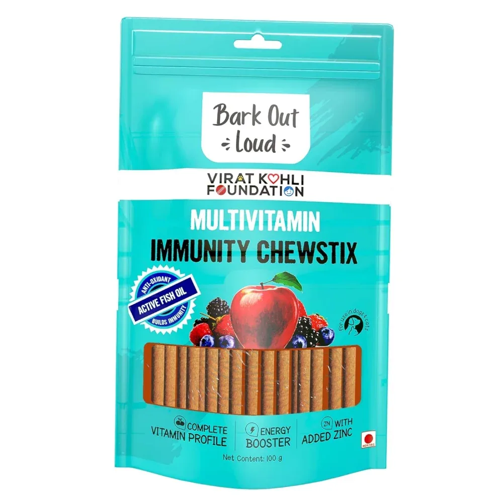 Bark Out Loud Immunity Multi Vitamin Chew Stix and Henlo Chicken Jerky Treat Combo for Dogs - Image 2