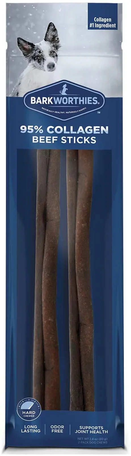 Barkworthies Collagen Stick Wrapped with Chicken Dog Treat 12 in, 25 ct