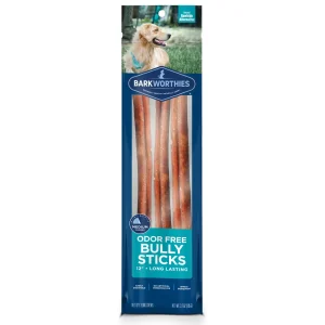 Barkworthies Odor Free Bully Stick 12 in, 3 pk