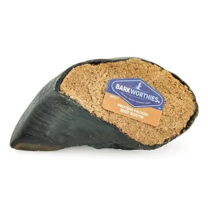 Barkworthies Protein Packed Beef Bootie Dog Treat Peanut Butter, 20 ct