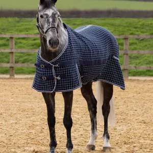 Barrasso Waffle Cooler Rug Navy